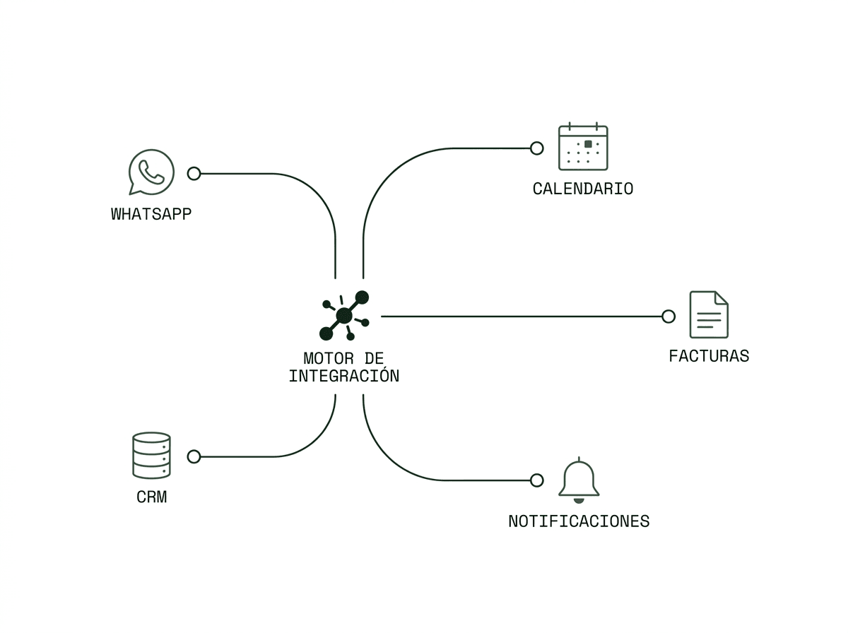 Diagrama de integraciones automáticas
